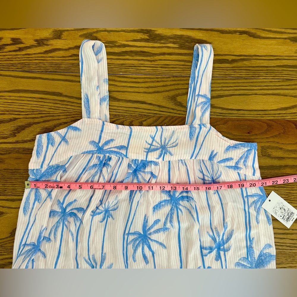 pajamas pjs Palm-Print Chemise nightgown Sleeveless size XL - Picture 10 of 16